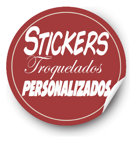 100 Stikers Autoadhesivos Troquelados Personalizados 5cm