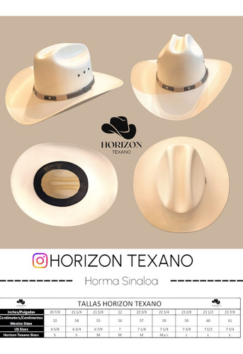 Sombrero Vaquero Unisex Horma Sinaloa Con Pluma Metálica M