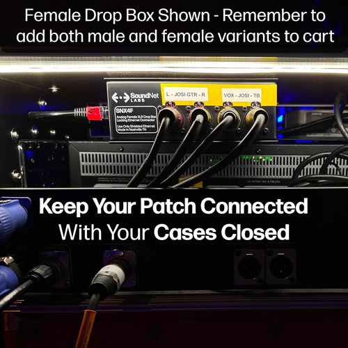 4ch Xlr Audio Over Ethernet Drop Box - 4 Channel Snake - ...