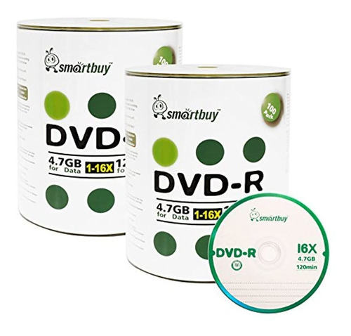 Dvd-r 4.7 Gb 16 X  Data Vídeo Película Recordable  200pk