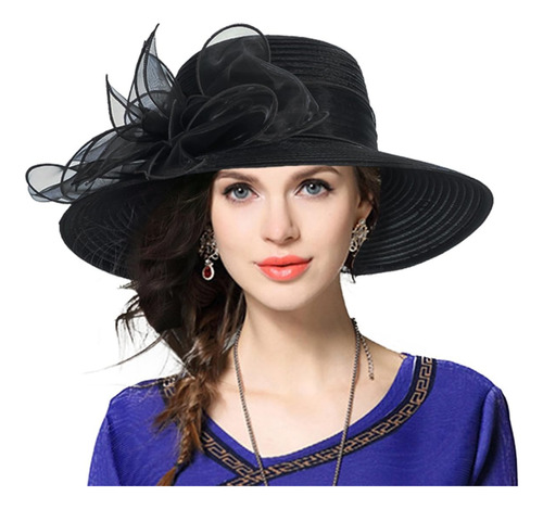 Sombrero De Vestir De Iglesia Derby Para Mujer, Sombrero De 