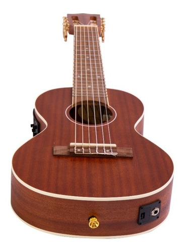 Guitarlele Electro Acustico Bamboo De 6 Cuerdas Con Eq Funda