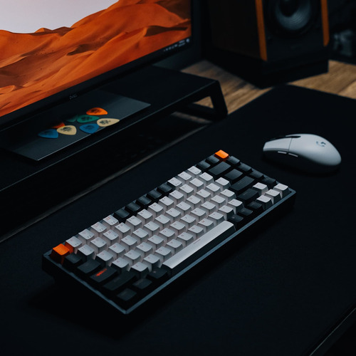 Imagen 5 de 6 de Teclado Mecanico Wireless Keychron K2 Version 2 Rgb Aluminio Qwerty Red Switch Hotswappable Distribución Ansi Inglés Us Bluetooth Gamer Coder Pc Mac Tamaño Layout 75%