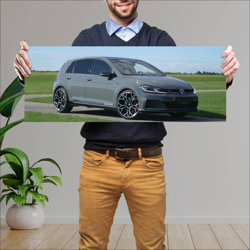 Cuadro 30x80cm Auto 2019 Volkswagen Golf Gti Tcr 660