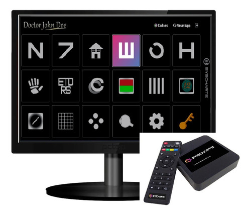 Projetor Acuidade Visual Digital Com Monitor 20 Polegadas