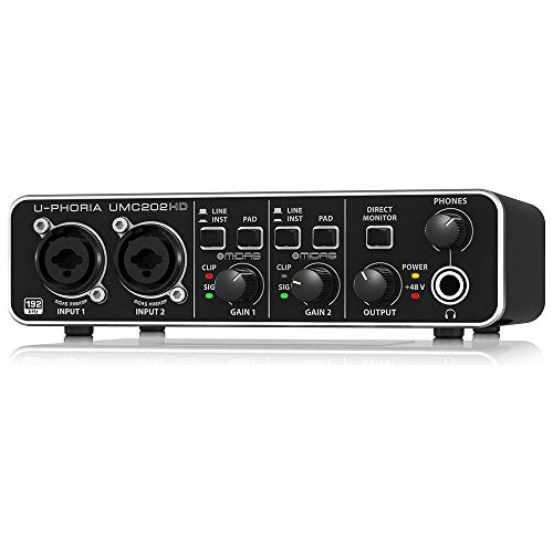 Behringer Umc202hd U-phoria Audiófilo 2 X 2 Interfaz De 24 B