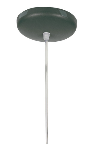 Luminária Pendente Cozinha Meia Lua Teto 1 Luz E27 40w Ø30cm Cor Cinza Fosco