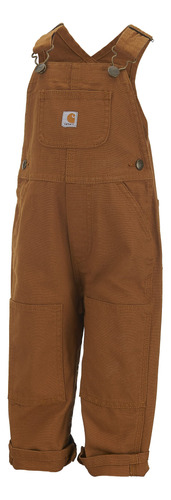 Carhartt Baby-boys Overol De Tela Para Nino, Carhartt Brown