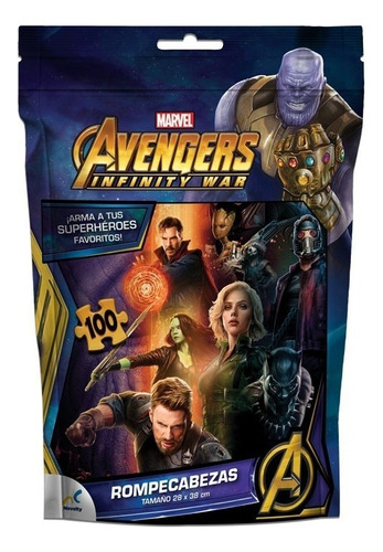Rompecabezas Novelty Avengers Infinity War 100 Piezas