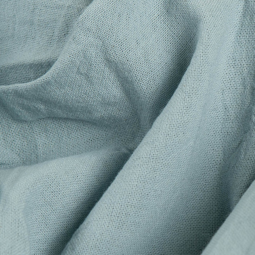 Tela Tusor Liviano Ancho 2.20mts 100% Algodón Lavado X Mt Aqua Liso