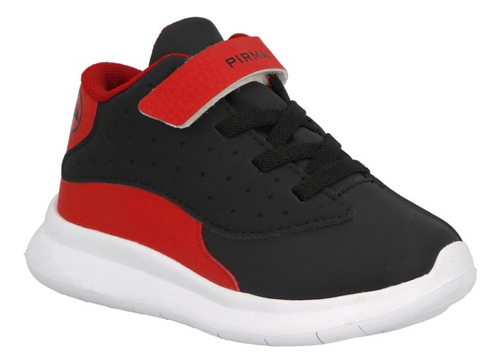 Tenis Pirma 2013 Negro/rojo Niño 12/14 Agujeta Elastica