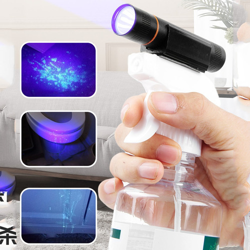6pcs Linterna Uv Portátil Detector Billetes Falsos