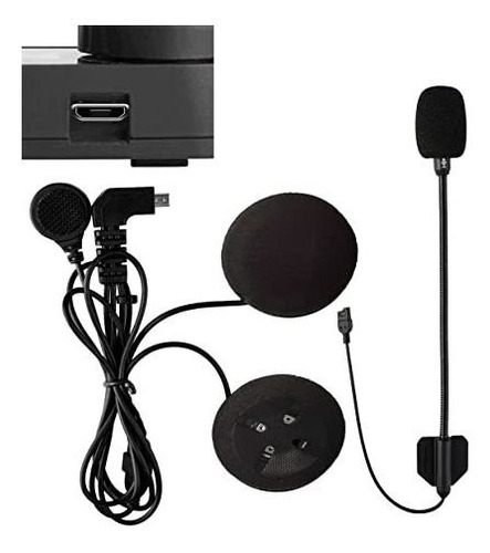 Imagen 1 de 4 de Microfono Intercomunicacion Bluetooth Audifono 5 Pin Vb