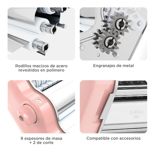 Imagen 5 de 10 de Pastalinda Máquina Clásica 260 Rosa
