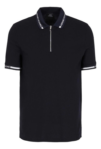 Gola Polo Masculina Armani Exchange Detalhe Bicolor 