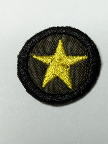 Parche Aplique Aplicación Bordado Estrella Militar Circ X6u.