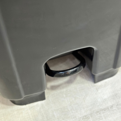 Tacho Cesto Recipiente De Residuos Con Ruedas Y Pedal 240l Verde Oscuro