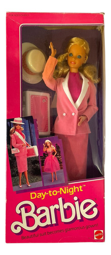 Barbie Day To Night Vintage 1984 En Su Caja Original Mattel (Usado)