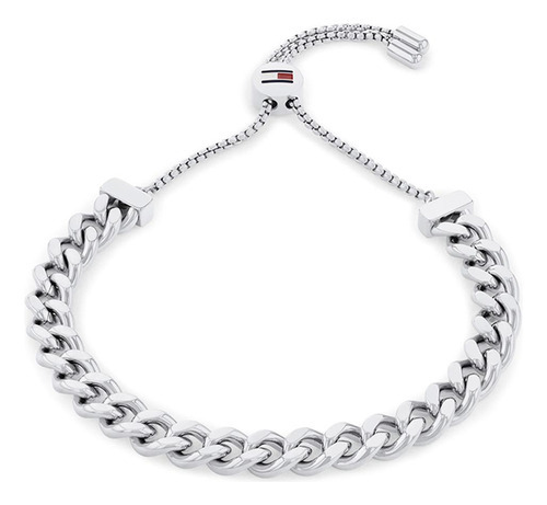 Pulsera Tommy Hilfiger Sliding Chains Plateado Para Mujer