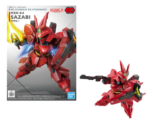 Msn-04 Sazabi Sd Gundam Gunpla Bandai Ex-standard Model Kit