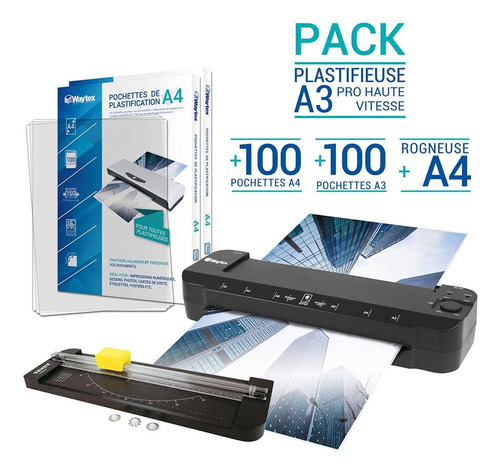 Waytex Plastificadora A3 A4 A5 A6 A7 Pro Ultra