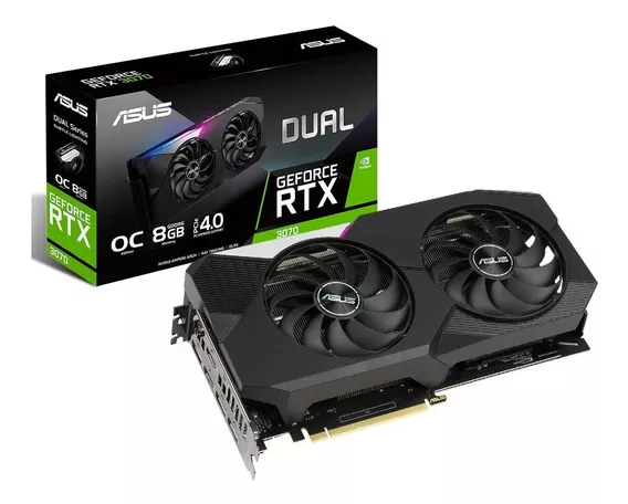Placa de video Nvidia Asus Dual GeForce RTX 30 Series RTX 3070 DUAL-RTX3070-O8G OC Edition 8GB