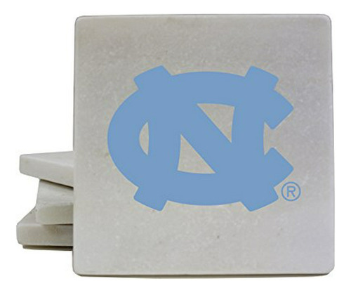 Paquete De 4 Posavasos De Mármol Unc Tarheels