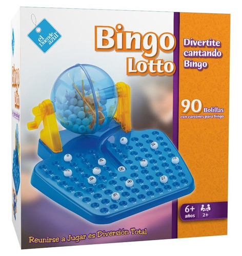 Bingo Lotto Con Bolillero Juego De Mesa El Duende Azul