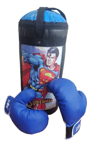 Saco Boxeo Guantes Niños Kit Relleno Bolsa Deportes