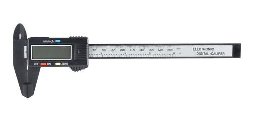 Imagen 3 de 8 de Calibre Digital Fibra De Carbono Lcd 150mm Estuche Visor