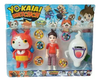 Yo Kai Watch Muñecos X3 Perso 20cm Articulados + 5 Medallas!