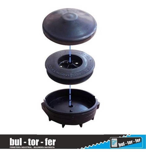 Imagen 3 de 7 de Cabezal Para Tanza Bordeadora Plumita Carretel