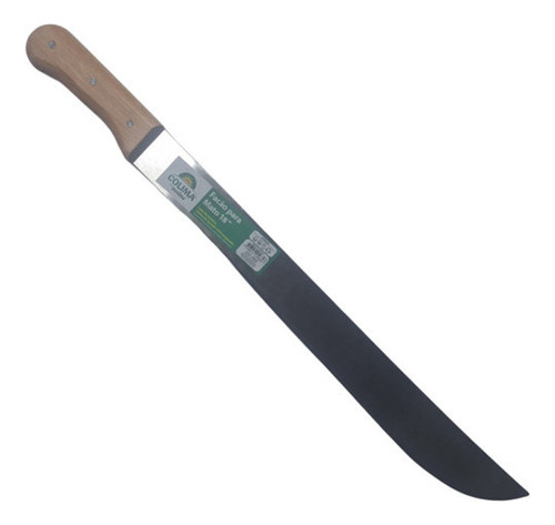 Facão Para Com 59cm Em Aço Cabo De Madeira Ergonômico