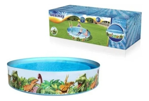 Piscina Inflável Redonda Bestway Bst-087 2074l Dinossauro