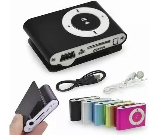 Mini Reproductor Mp3 C/ Auriculares Y Cable Slot Micro-sd