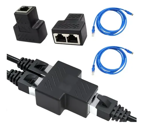 Divisor De Cable Telefónico RJ12 - Conector 1 A 2 Para Módem O Teléfono De Oficina