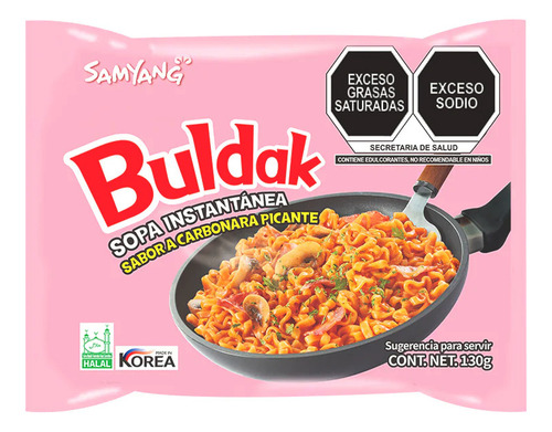 Buldak Ramen Carbonara Caja 20pz (140 Gr)