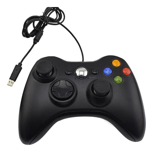 Controle Compativel Com Xbox 360 E Pc Com Fio Joystick