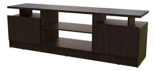 Rack De Mesa Tv 2 Puertas Color Wengue Orlandi