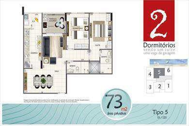 Imagem 1 de 9 de Apartamento Em Praia Grande Bairro Aviação - V2977