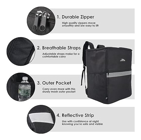 Mochila Para Repartir Comida Chicas Para 4 Bebidas Bolsa
