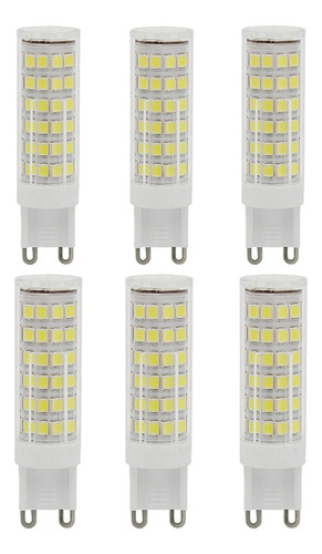 Kit 6 Lâmpadas De Led Halopim G9 12w Para Arandelas  Lustres