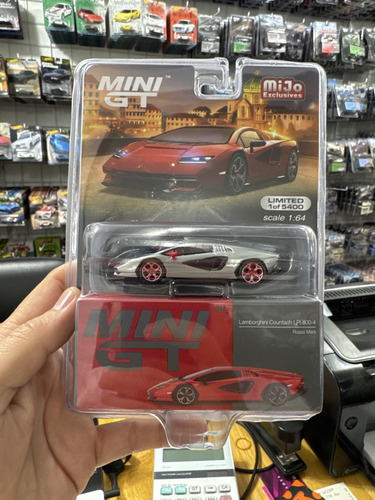Mini Gt Chase Lamborghini Countach Lpi 800-4 Rosso Mars #720
