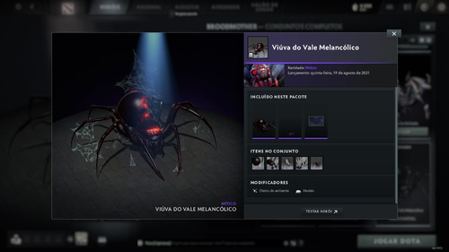 Pacote De Skins Collector's Cache 2021 Dota 2 (Usado)