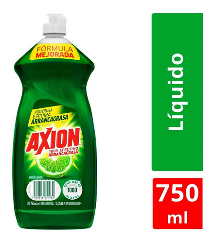 Lavatrastes Líquido Axion Limón 750ml