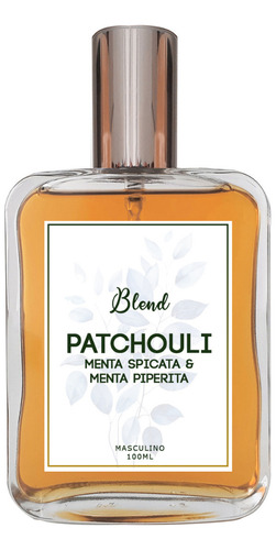 Perfume Blend De Patchouli, Menta Spicata & Menta Piperita 100ml - Menta