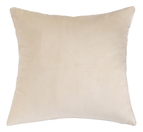 Fundas De Cojin Color Crema Con Franja Dorada 55x55cm 2 Pzs