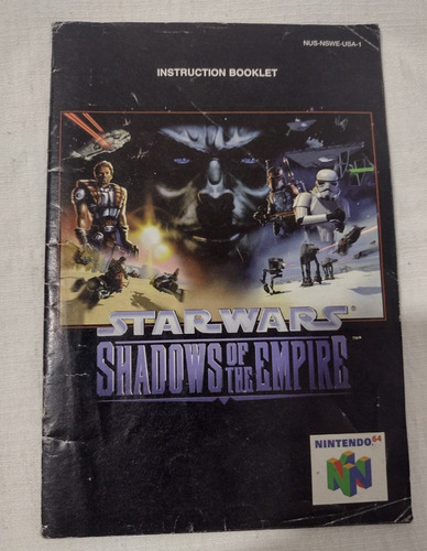 Manual Star Wars Shadow Of The Empire Nintendo 64 Original