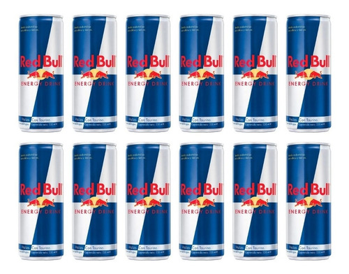 Red Bull Energizante Lata 250ml X12 Unidades Zetta Bebidas