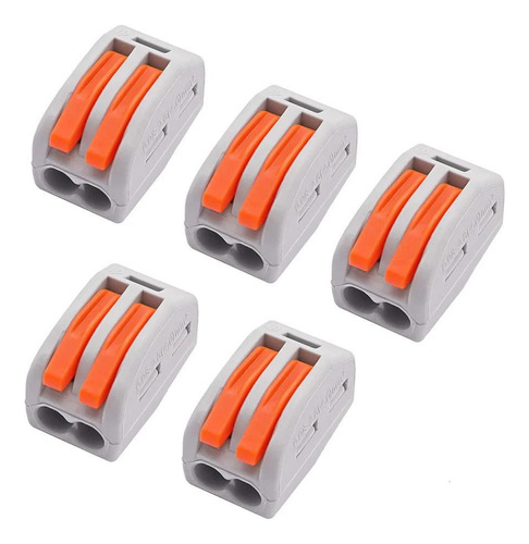 Kit 30 Conector 2 Vias Derivação Emenda Rápida Tipo Borne